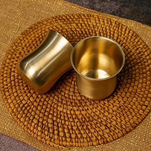 Image of Traditional 100% Pure Kansa Glass - 275 MLL