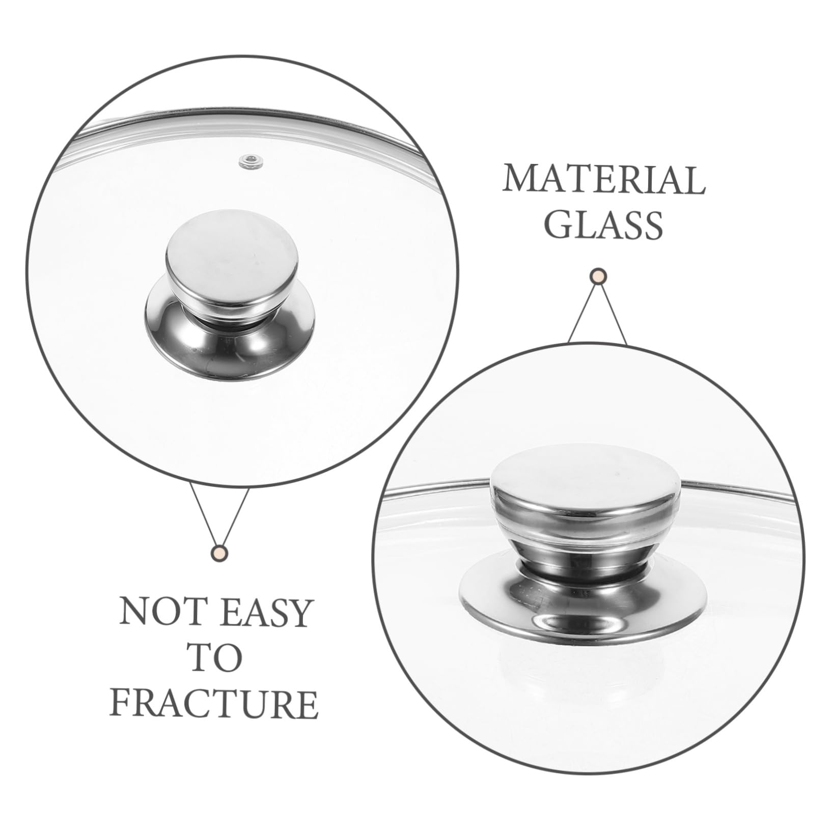 COLLBATH 1 Pezzo Coperchio Per Pentola Multifunzione Rinforzato Coperchio in Silicone Trasparente Visibile Forniture Da Cucina