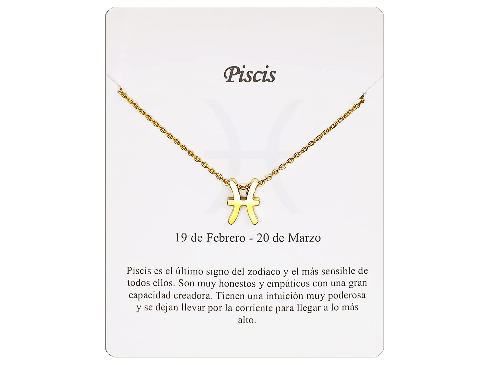 Collar Signo Zodiaco Acero Inoxidable hermosa Tarjeta Significado Signo Zodiacal Colgante Horóscopo Para mujer Regalo Cumpleaños — view 30