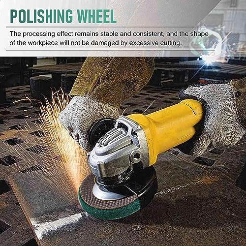 Geieold 5 StüCke Nylon Faser Flap Rad Polieren Polier Scheibe Scheuer Schwamm Schleif Scheibe für Schleifer für Metall Polierer
