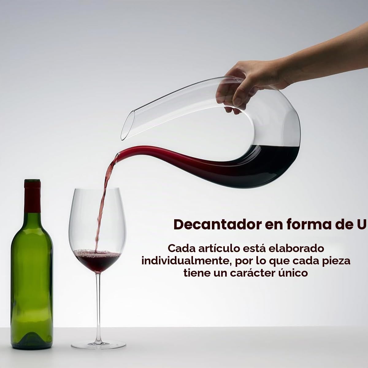 Riedel Amadeo - Decantador | Cristal hecho a mano, 14 pulgadas de altura, capacidad de 50 onzas