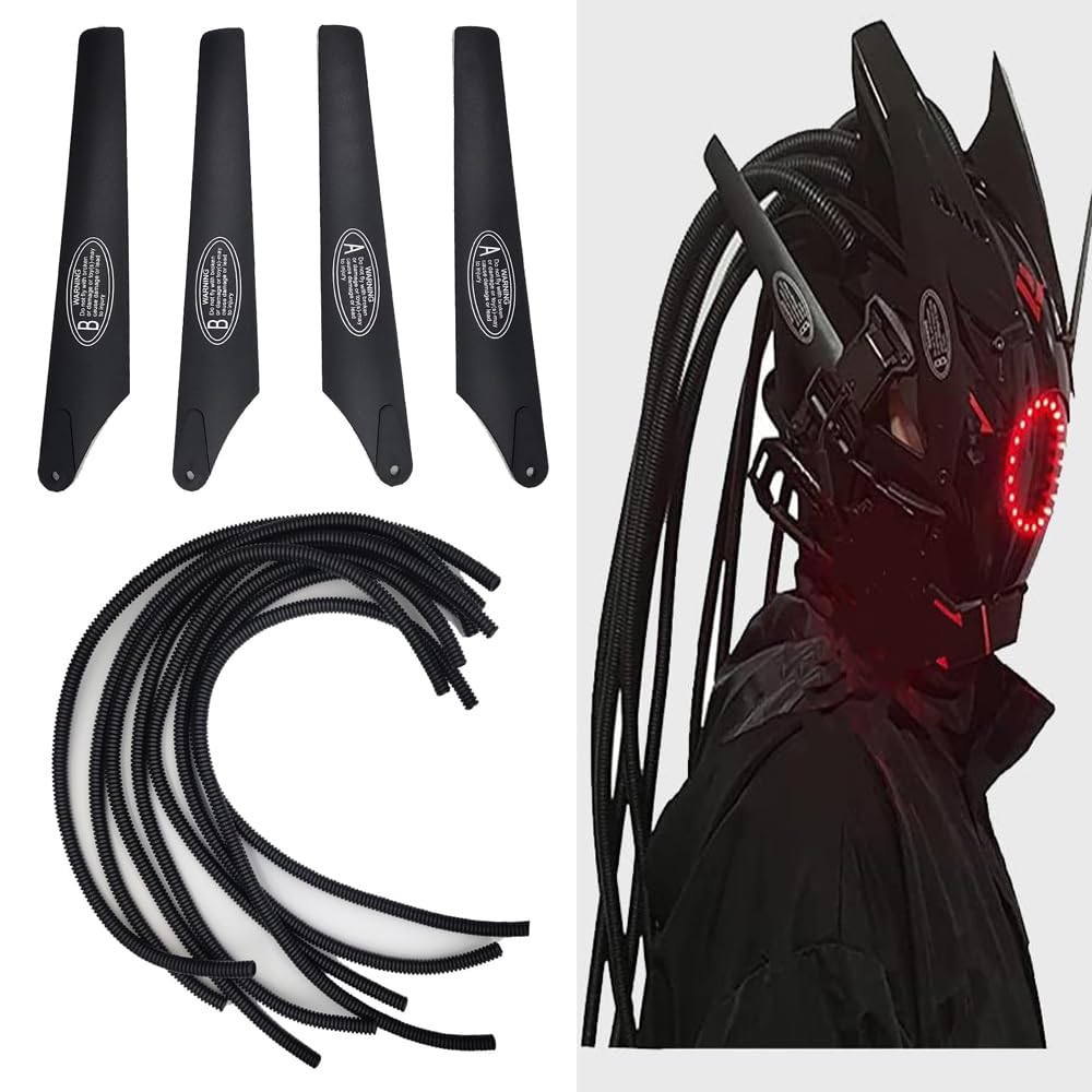 namphPunk Mask Accessories, Diy Futuristic Techwear Cosplay Masks Helmet, Handmade Cool Mask Accessories