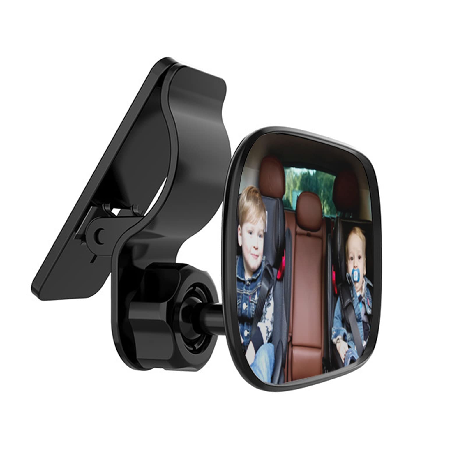 Amazon.co.jp: DFsucces 車用 ベビーミラー 曲面鏡 360度回転 大