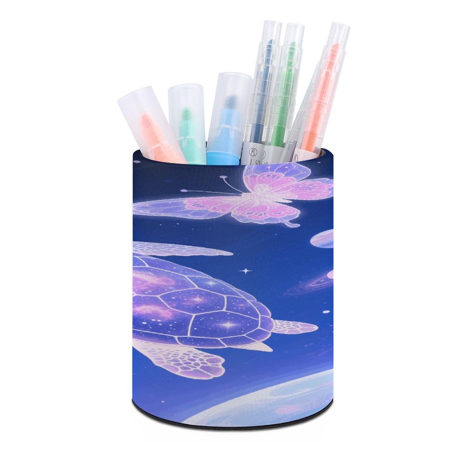 VstaDank Turtle Pen Holder for Desk Makeup Brush Holders Stylish Pen Cup Cute Pencil Cup Round Pencil Holder Decor Brush Scissor Holders for Multifunctional Office Supplies