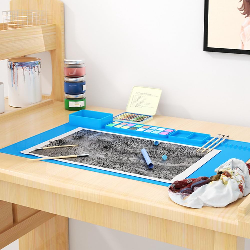Sous-main de bureau pour enfants, bricolage, graffiti, art, sous-main de peinture, sous-main de bureau, rose