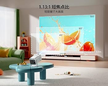 美品☆TOPTRO TR27 ポータブルビデオプロジェクター Amazon.com: 【270°Adjustable Stand】Mini Projector 4K with