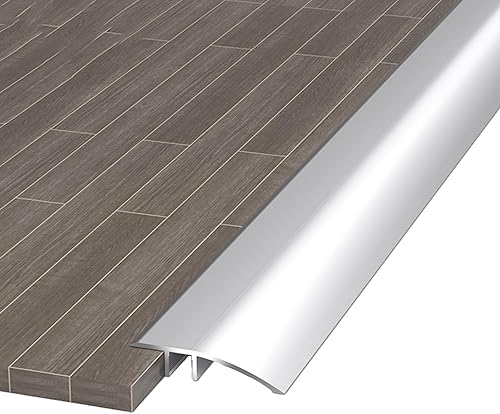 Miniatura 10 de Tira de umbral de transición de piso de aluminio, borde dorado de puerta para alfombra a azulejos, tira de transición de dormitorio, cocina, baño,