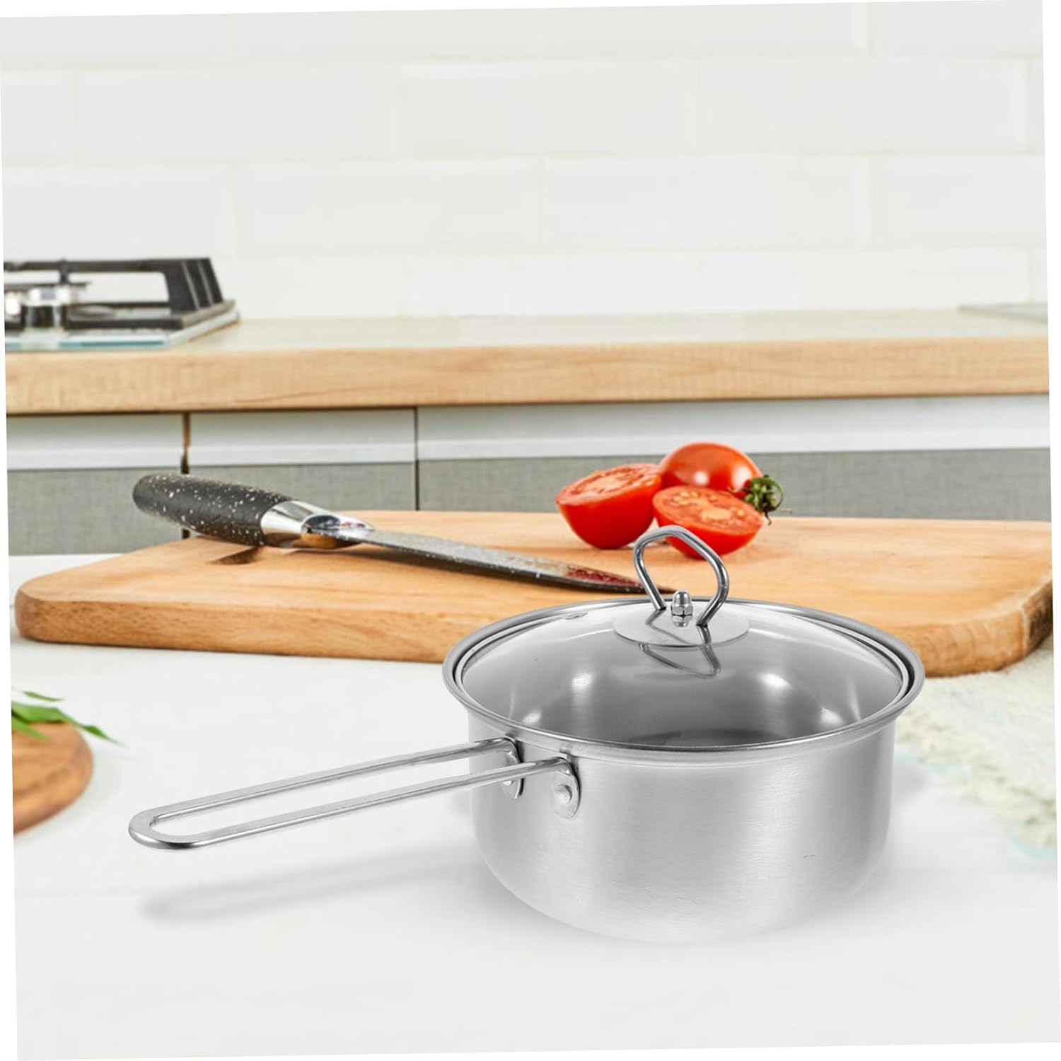 VICASKY Stainless Steel Cookware Set Pot Pan Saucepan Non Kitchen Cooking Set with Smooth Seamless Surface for Easy Cleaning and Daily Use