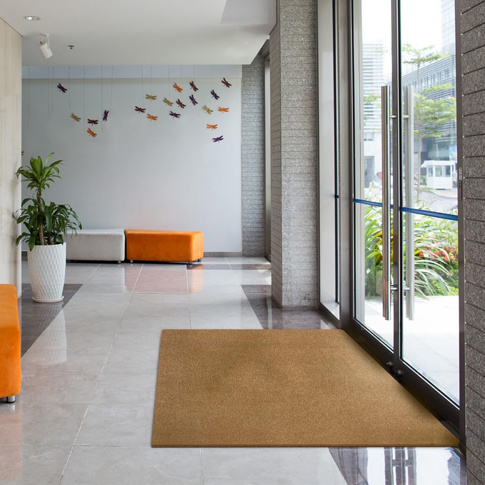 OLIVO.shop - Felpudo de coco sintético a medida, felpudo atrapa-suciedad, alfombra de coco para exterior interior, alfombra ecológica, felpudo ecológico, rollo (120 x 90 cm)