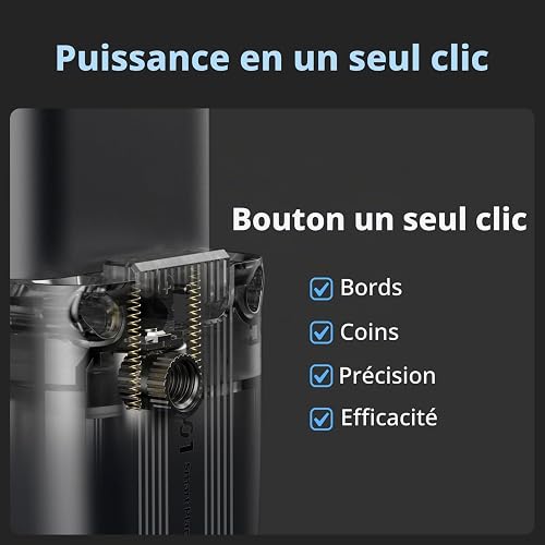 Télémètre Laser 50M, HOZO M-Cube Adapteur Outil de Mesure Laser 01 Planificateur Intelligent: 8 Directions et 360° Joystick Capture Rapide,Bouton à Une Touche pour Mesures Précises des Bords et Coin - 4