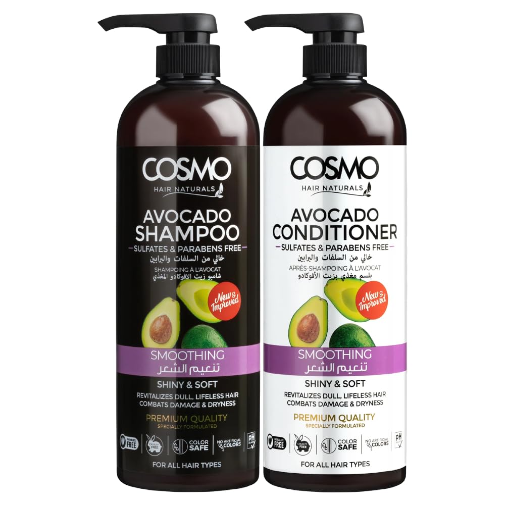 CD COSMO DESIGNSAvocado Soothing Shampoo & Conditioner 480ml 2 Piece Set For Unisex