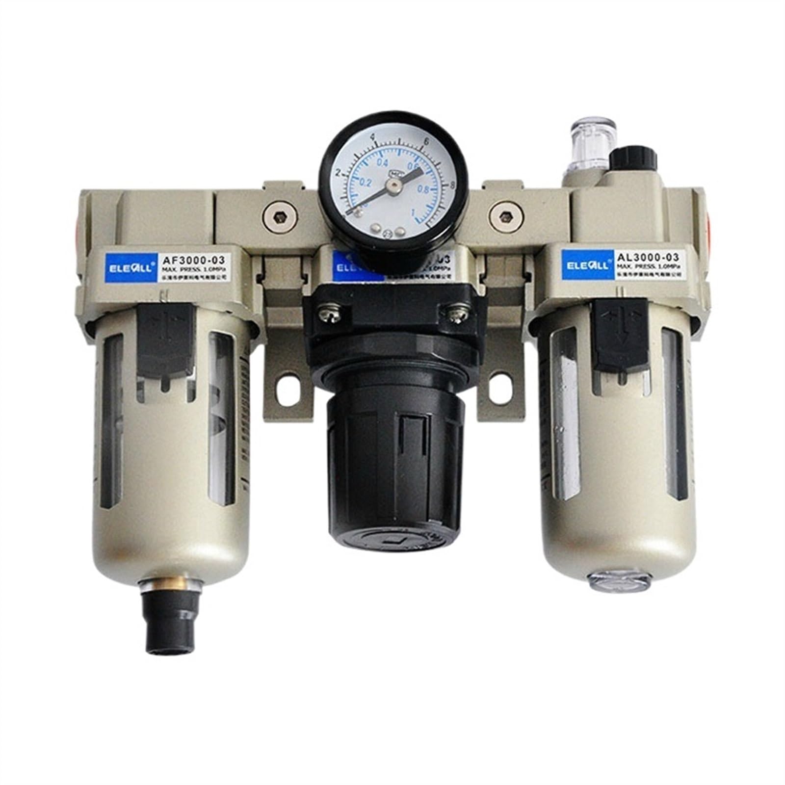 AYNRJKKX AC3000-03 3/8" Pneumatic FRL Air Filter Regulator Combination AF3000 + AR3000 + AL3000 Treatment Unit