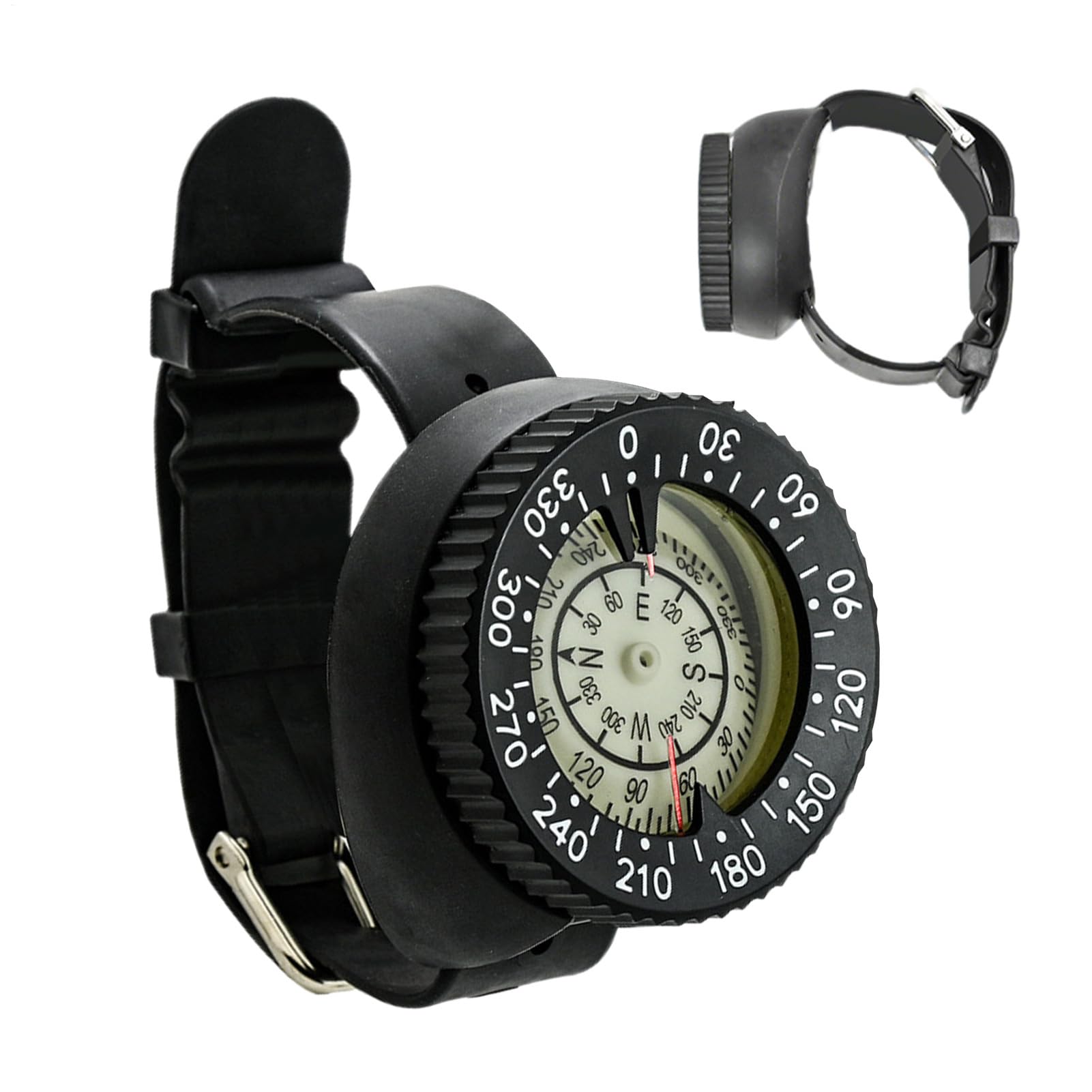 Orologio Bussola, strumento di navigazione nautica, compatto preciso e luminoso per escursioni a piedi, kayak orientamento immersioni