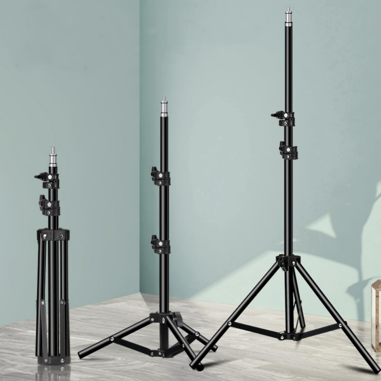 Support projecteur trépied réglable 160 cm noir