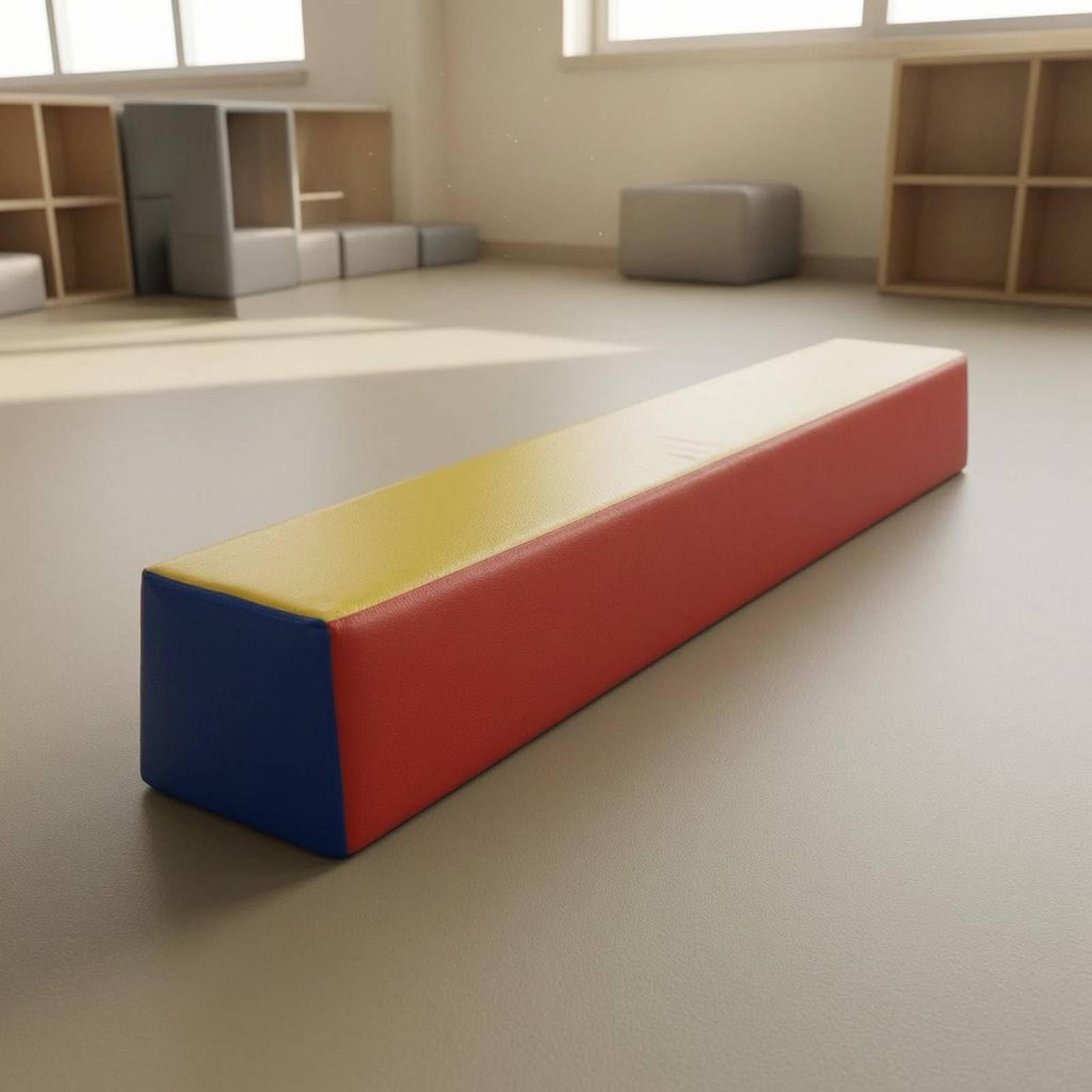 Gralara Trave Equilibrio Morbida Schiuma Trave Ginnastica Imbottito Attrezzatura Sportiva per Bambini Piccoli