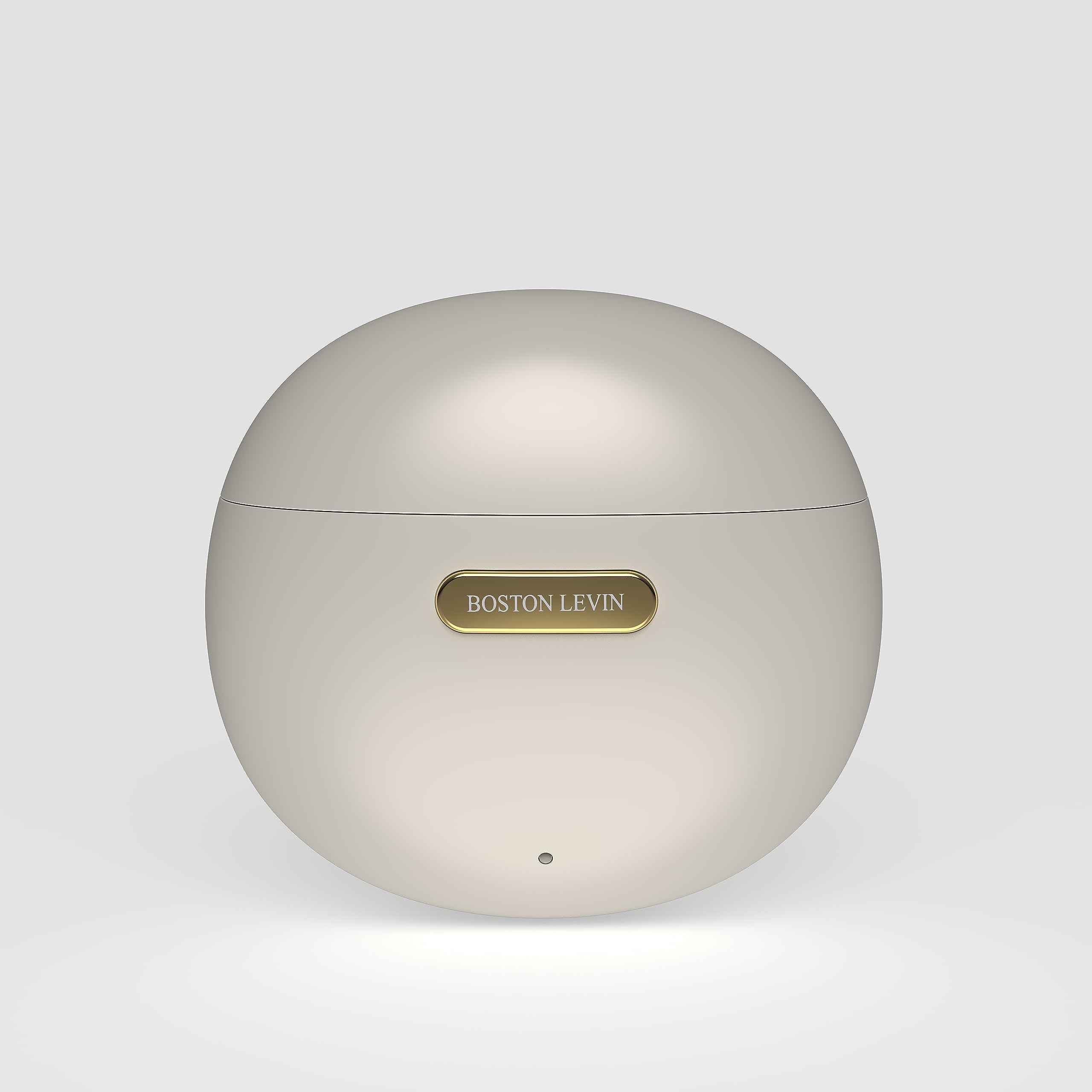 BOSTON LEVIN Storm Pods Bluetooth Wireless Ear Buds with Total Playtime Upto 60 Hours, Bluetooth V5.3, IPX7 Immersive Sound Quality, Powerful Bass with 12mm Drivers, Touch Control - White