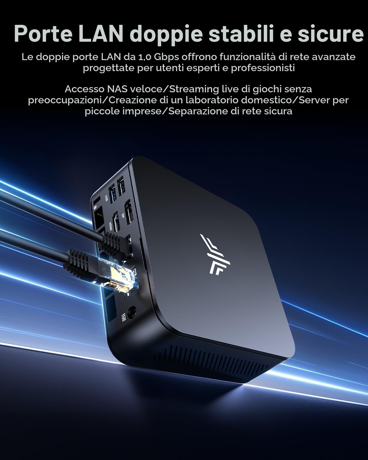 NiPoGi Essenx E3 Mini PC ΑΜD Ryzen 5 3500U (meglio di Ν150/Max 3,7 GHz/28W) W11-Pro 16GB DDR4 512GB SSD, Mini Computer con Doppia LAN/Triplo Schermo 4K/WiFi/BT/USB3.2 per Ufficio, Home Theater, Scuola