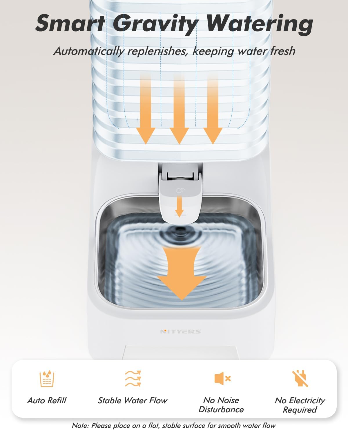 Automatic Dog Water Bowl Dispenser with Patented Faucet - 6L Large Gravity Cat Water Dispenser with Handle, Filter & Adjustable Base, Wide Mouth for Easy Clean, BPA-Free, Stainless Steel Pet Waterer