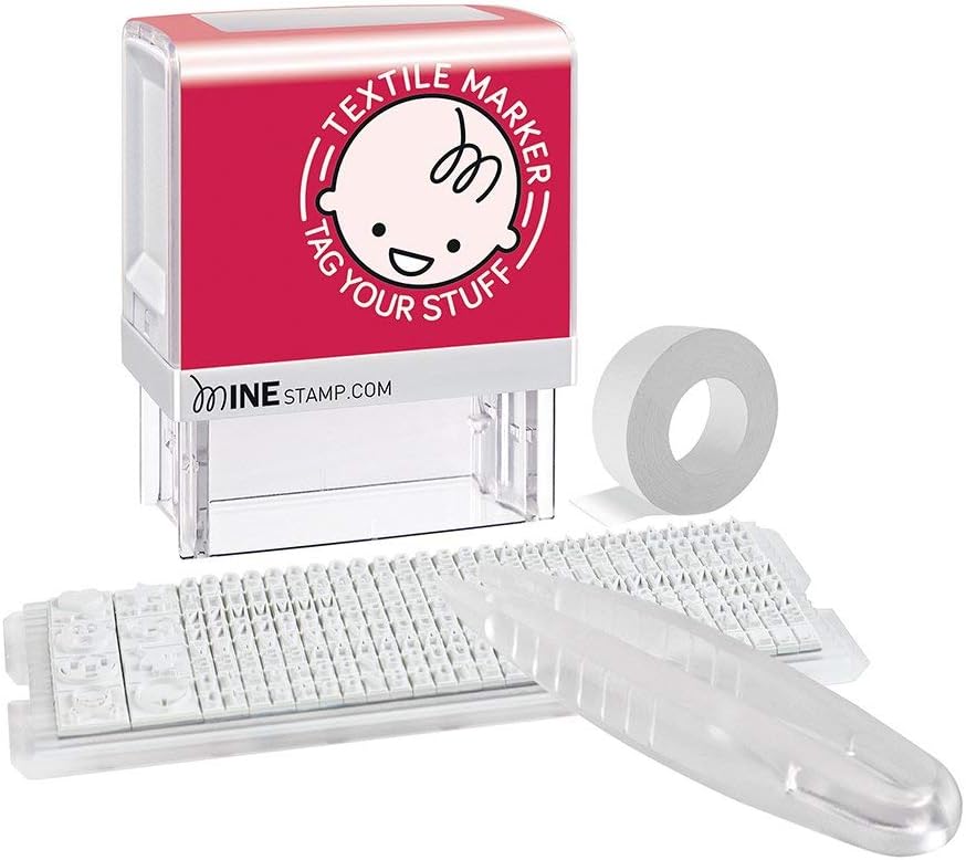 Consolidated Stamp Mine Personalized Stamp Kit, Black, 2.22.7 cm x 2.5 cm x 2.3"