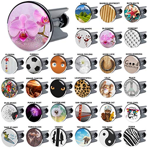 Preisvergleich Produktbild Sanilo Waschbeckenstöpsel, viele schöne Waschbeckenstöpsel zur Auswahl, hochwertige Qualität (Blooming)