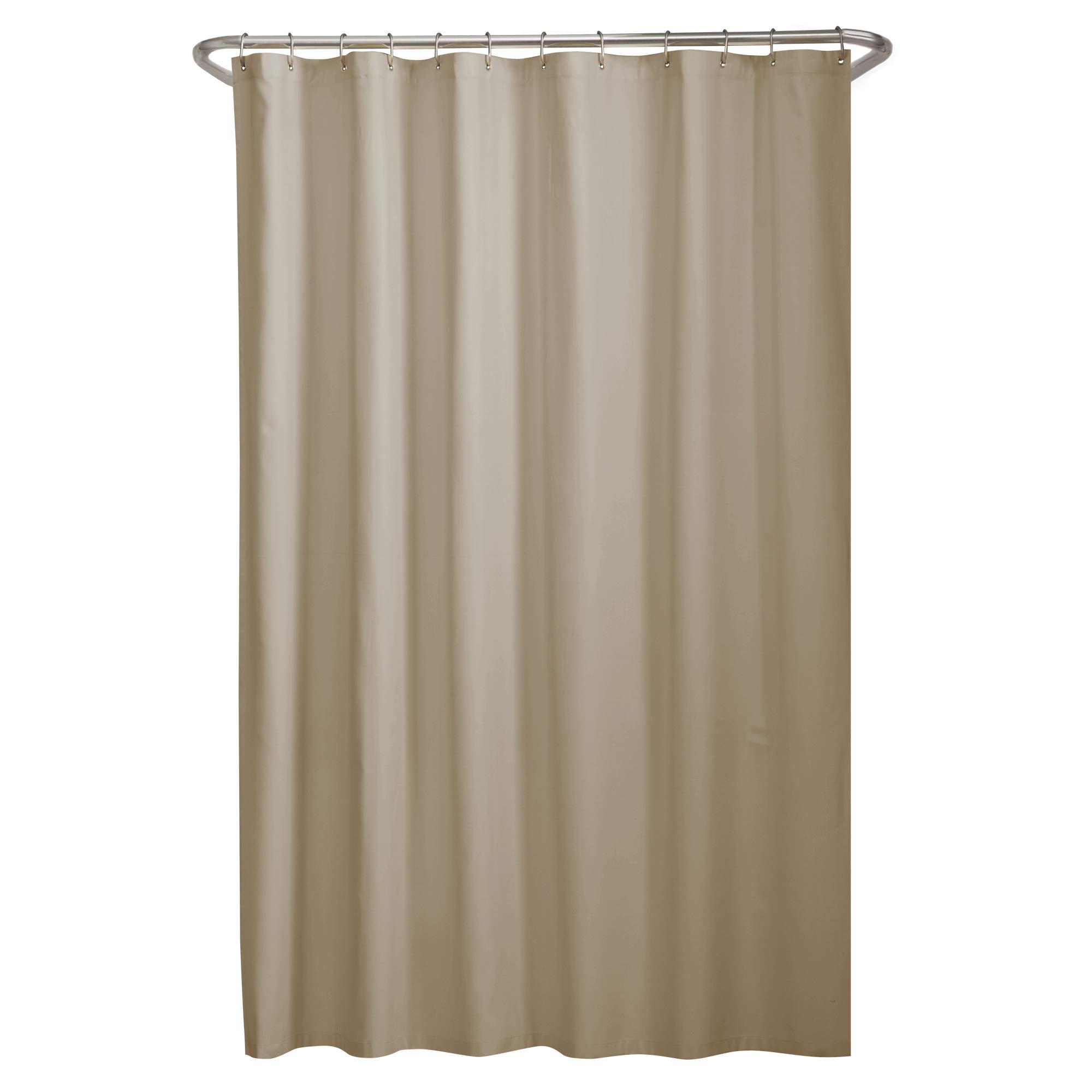 MAYTEXSoft Microfiber Water Repellent Fabric, Linen, Shower Curtain Liner, Beige