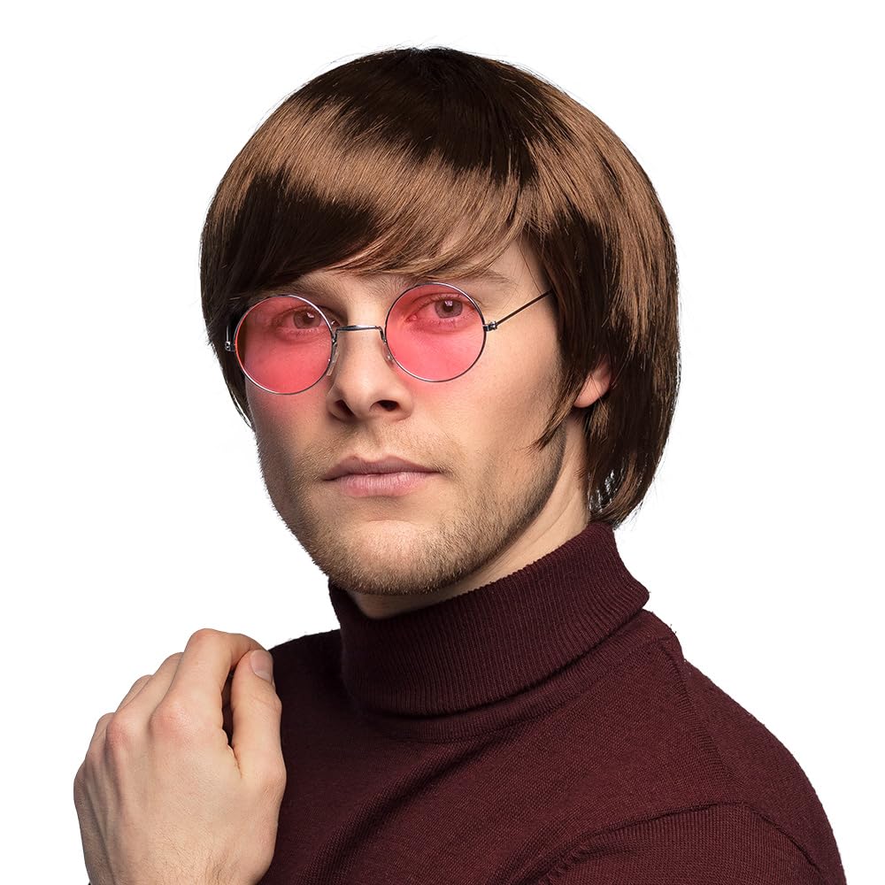 Mega_Jumble Men's Austin Powers Groovy Baby 50's 60's Stag Night Party Fancy Dress Costume Fun Set, Multi - Image 2