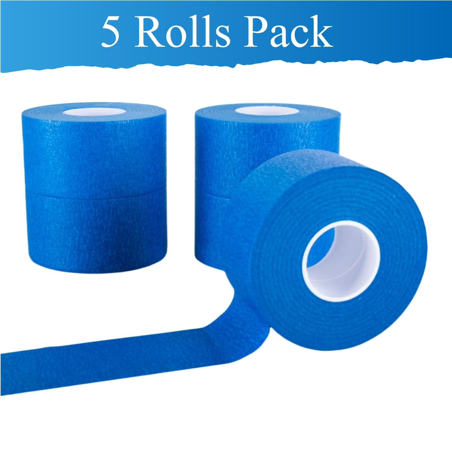CEILIWEN 5 ROLLS 50MM x 50 Meter Wide Masking Tape, Painting Tape Heat Resistant UV Resistant Masking Tape - Image 3