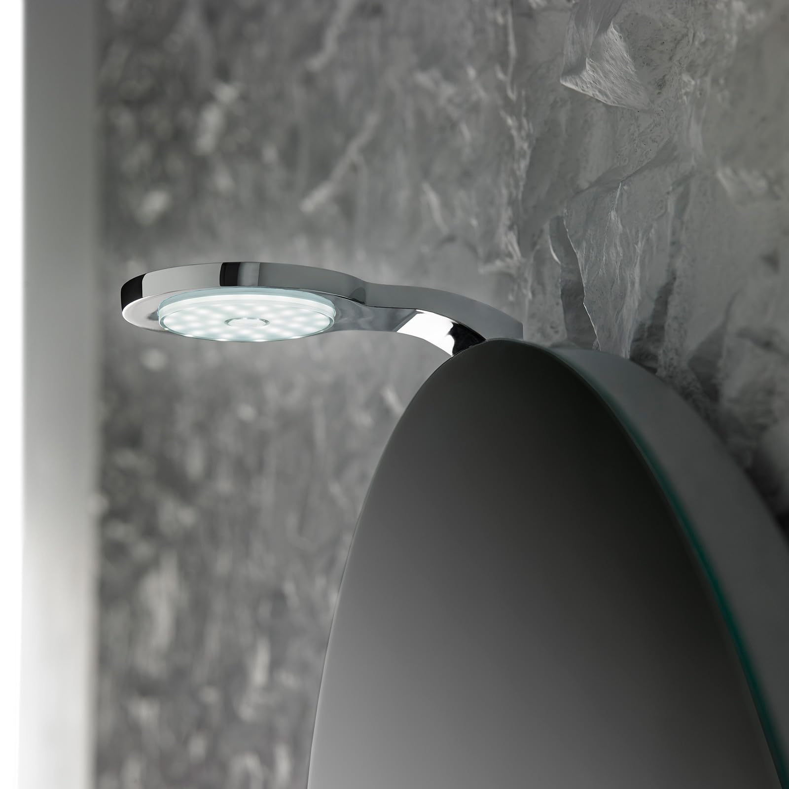 Aplike - Aplique Espejo Baño Terra | Luz Espejo Baño - 6W 361 lúmenes | Luz Blanca | Medidas 14,7 x 9 x 2,5 cm