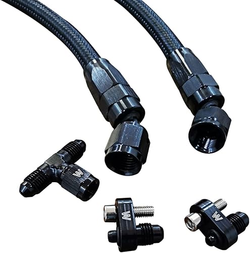 Miniatura 7 de Kit de ventilación de vapor 4 ANComplete LS3 L99 Coolant Crossover negro