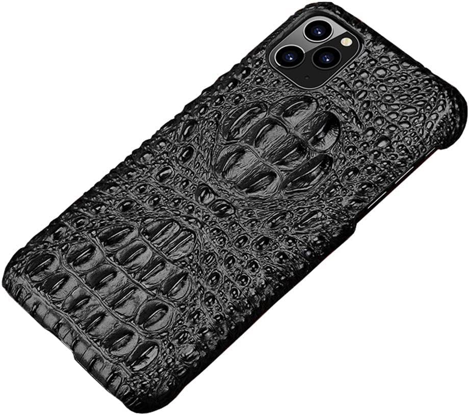 Étui mince iPhone 11 Pro Max coque crocodile pour le quotidien Svart