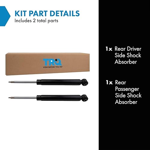 Miniatura 1417 de TRQ Juego de amortiguadores traseros compatible con Chevrolet Aveo 2004-2011 Aveo5 2009 Pontiac G3 2007-2011