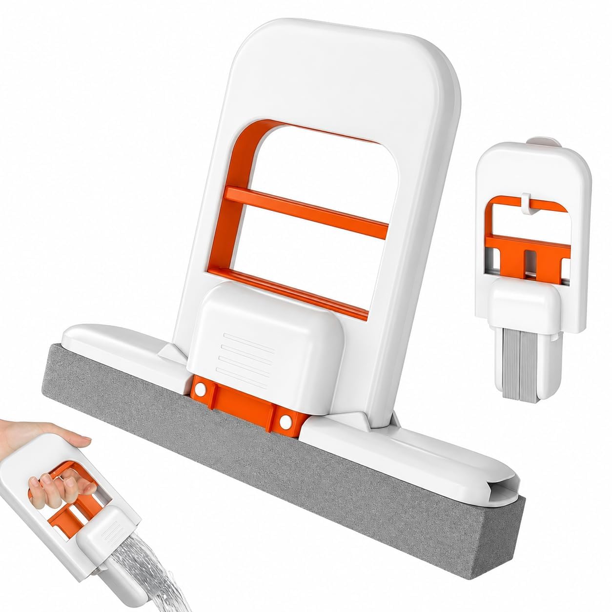 Mini Foldable Sponge Mop with Self-Squeeze