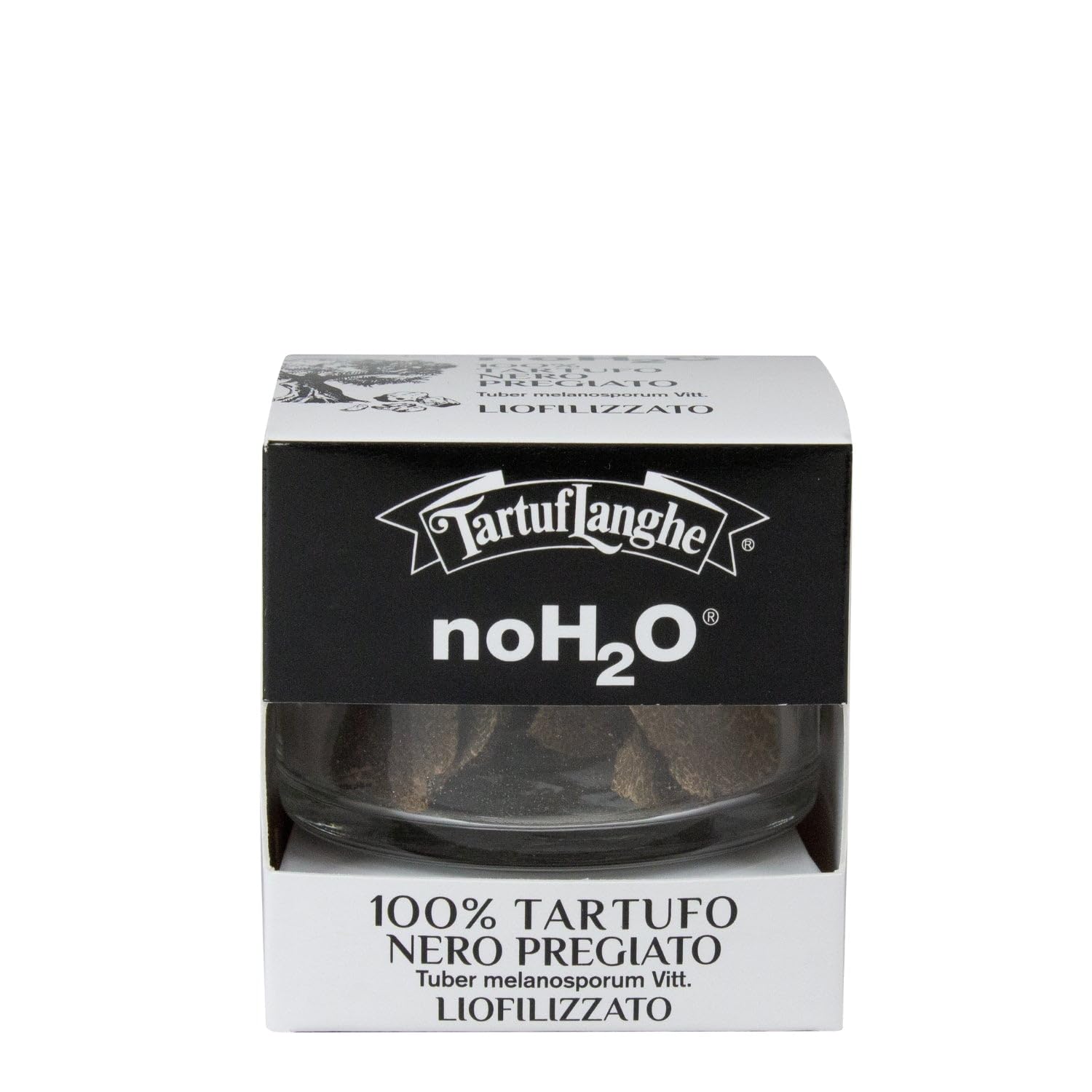 Tartuflanghe - 2,5 g - SCHWARZE TRÜFFEL "noH2O" lyophilisiert (Tuber melanosporum von 12,5 g frische Trüffel erhalten)