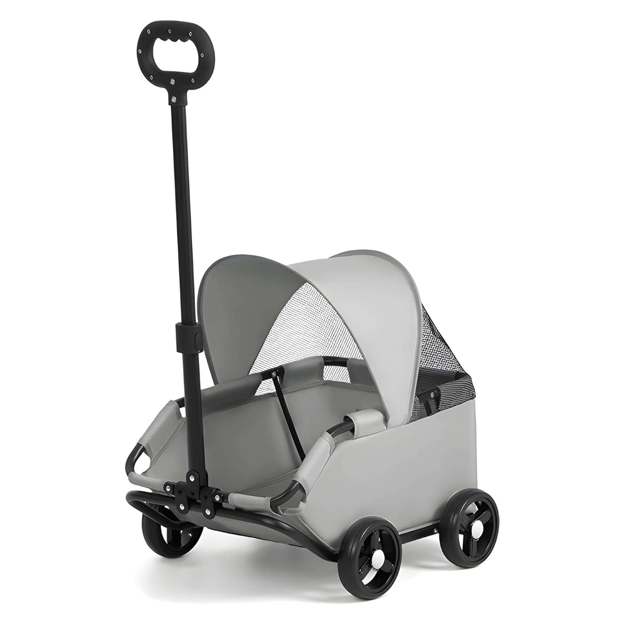 Poussette portable animaux fatigués solution transport léger avec auvent - 8