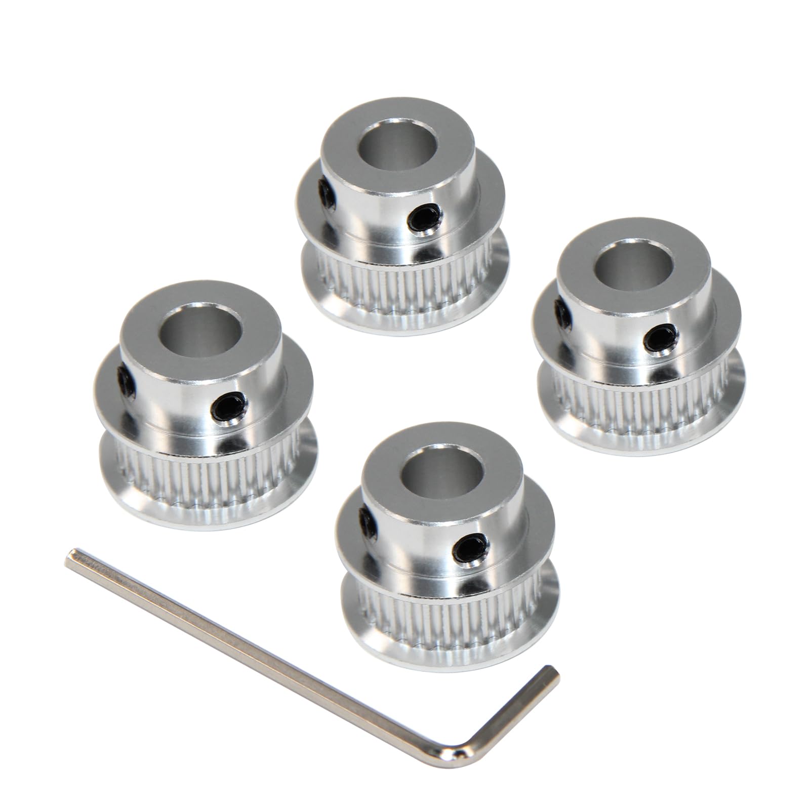 2GT Pulleys 80 Teeth 5mm Bore 80T Timing Belt Pulleys Synchronous Wheel Aluminum for Width 6mm Belt 3D Printers Parts, 4pcs/Pack(Size: 80T-5mm Bore) — Amazon image 9