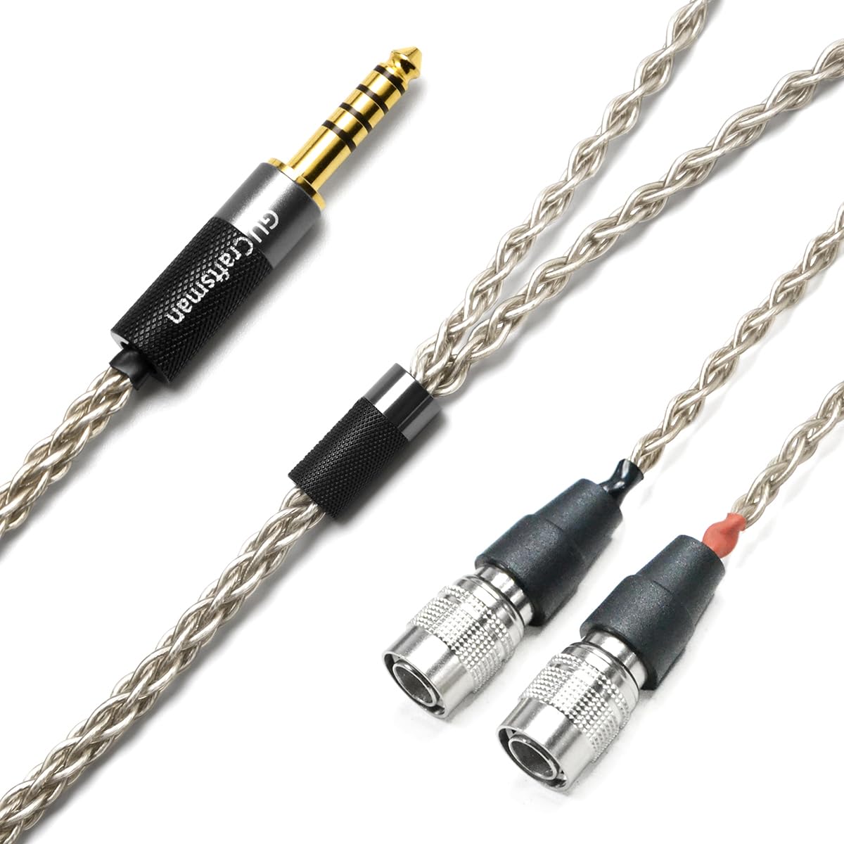 GUCraftsman Upgrade-Kabel aus 6N Einkristall-Silber für Dan Clark Aeon 2, AEON 2 Noire, AEON RT, STEALTH, EXPANSE, E3, NOIRE X, Aeon 2 Closed, ETHER C Flow, ETHER 2 Kopfhörer (4,4 mm Stecker)