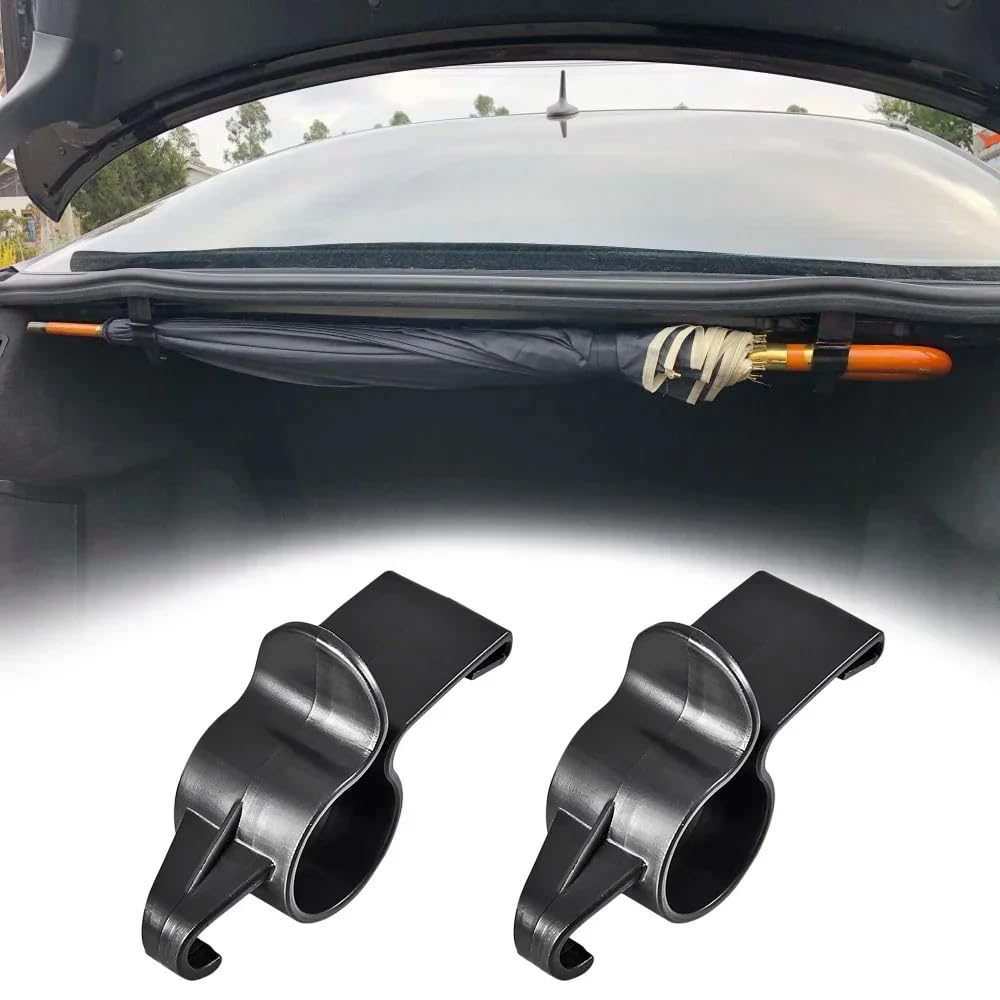 JQOUZHOUQIPEI Car Trunk Umbrella Holder Bracket for Qashqai Hybrid (J12) 2021+, Interior Storage Hook Organizer Clip Space-saving 10 Pcs