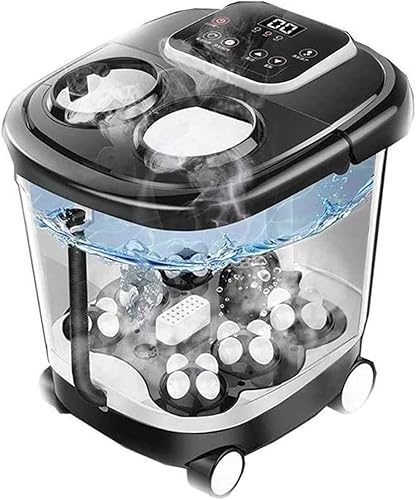 Masajeador de pies para spa, rodillos de masaje motorizados, bañera de pies con tiempo y temperatura ajustables, spa de pedicura de gran tamaño