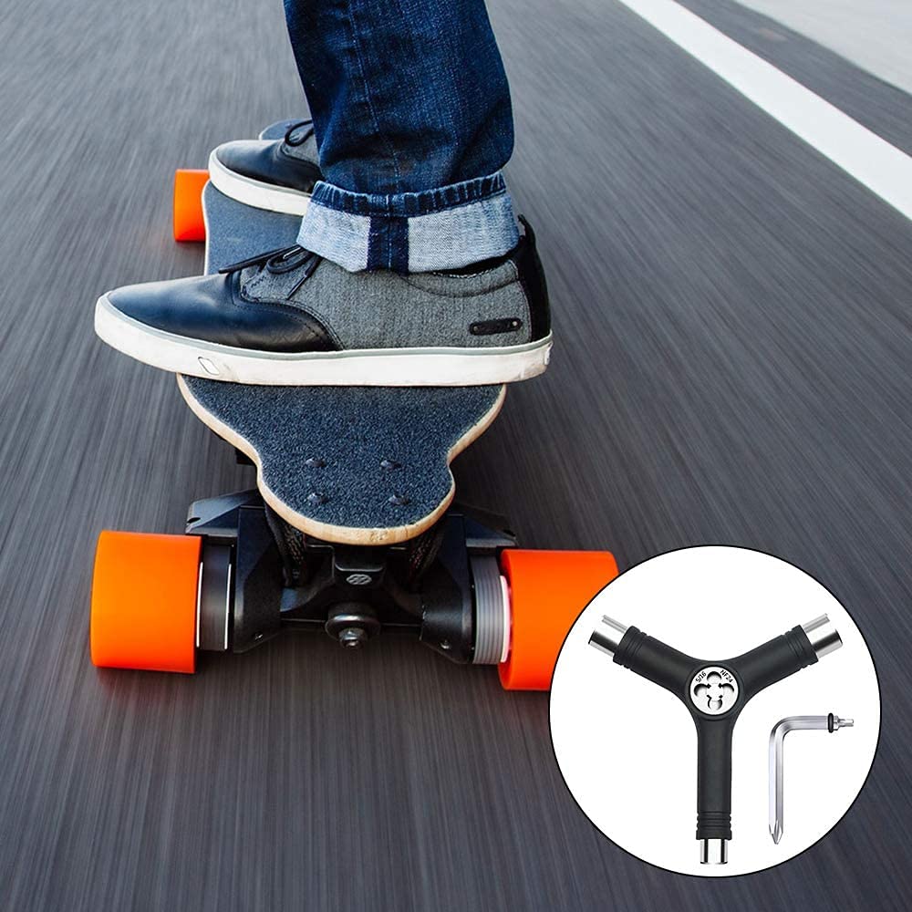 Namvo Skate Tools Hardware Outil pour skateboard, clé anglaise, skateboard Y-Tool pour montage, démontage, réparation et remplacement d'accessoires