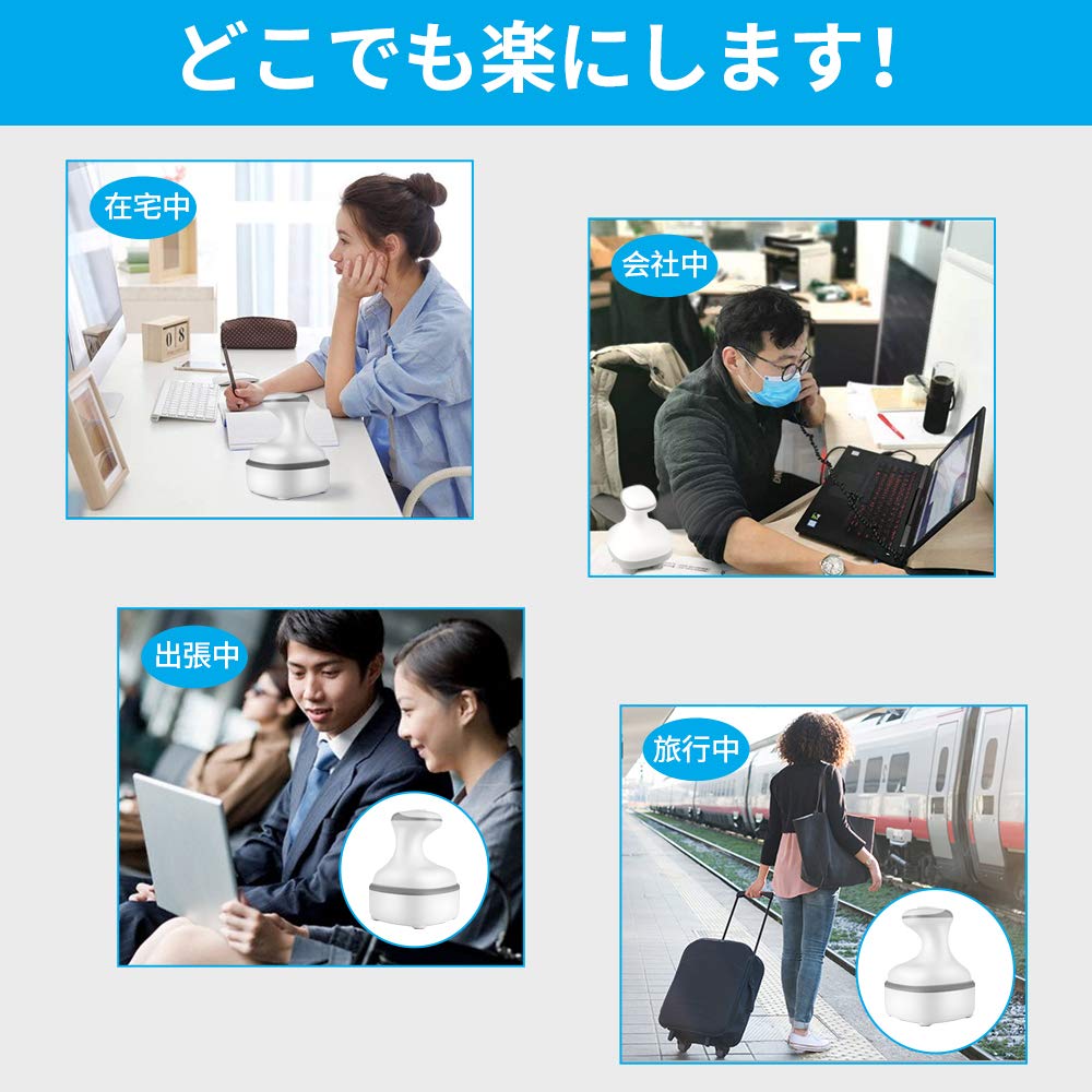 Amazon | Youmay 電動ブラシ 電動 ヘッドブラシ IPX7防水 USB充電式