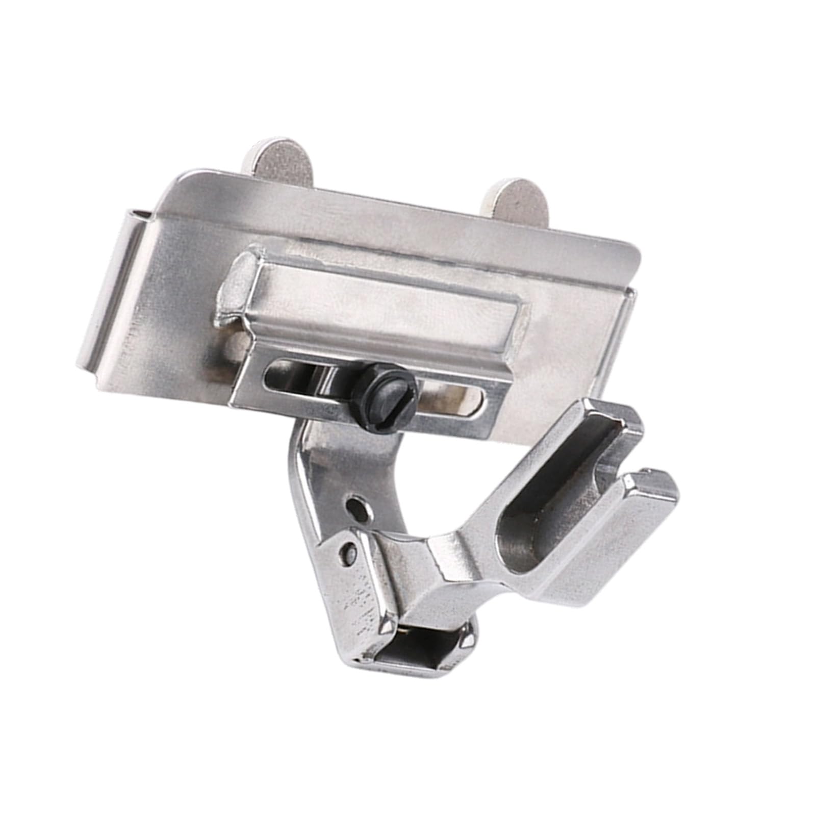 Professional Metal Presser Foot Adjustable Width Flatbed Sewing Presser Foot for Heavy Fabric Webbing Stitching Heavy Duty Sewing