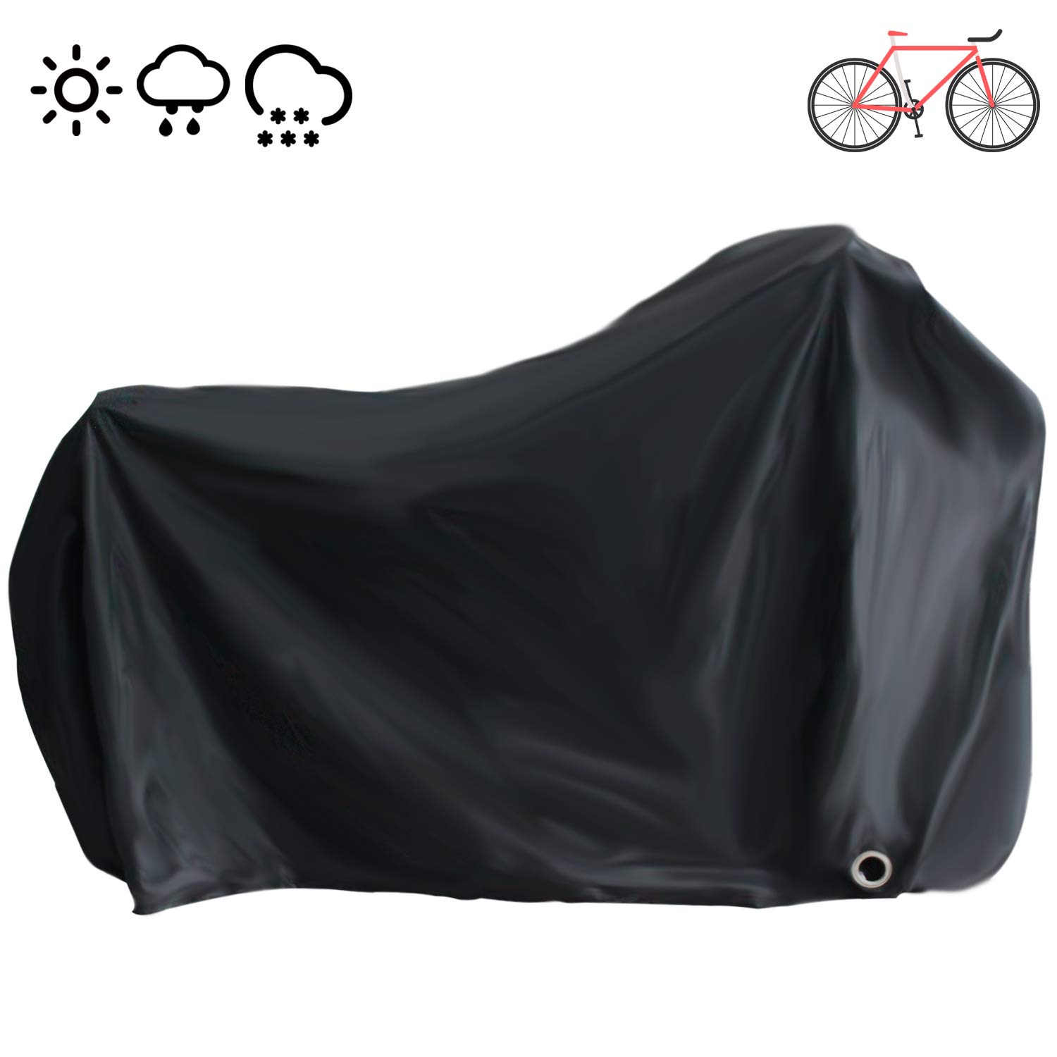 Bike Cover Waterproof Bike Covers for Outside Storage 190T Nylon Bicycle Cover Waterproof Outdoor Bike Storage