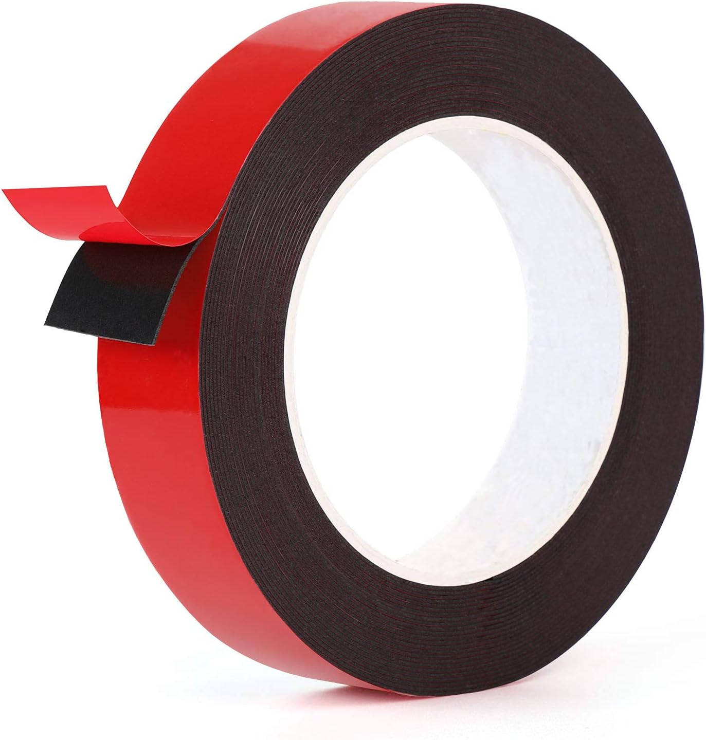 Double Sided Tape Black Acrylic Adhesive Foam Tape, Heavy Duty, Industrial Waterproof Mounting Tape, 16 FT Length x 0.99 Inch Width