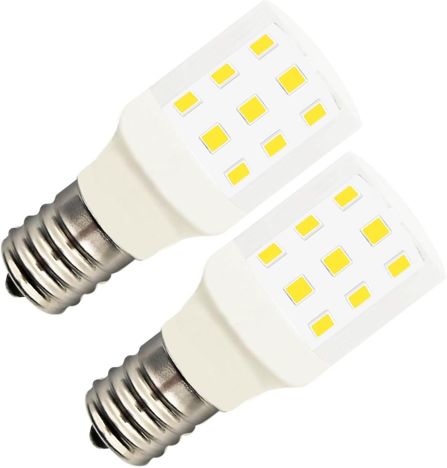 Kei D28k Kel 2812 Freezer Light Bulb 4W D28M 2815 Replacement Refrigerator Led 100-265V E17 3.8W 40W Halogen Equivalent 400lm 6000K Pack of 2