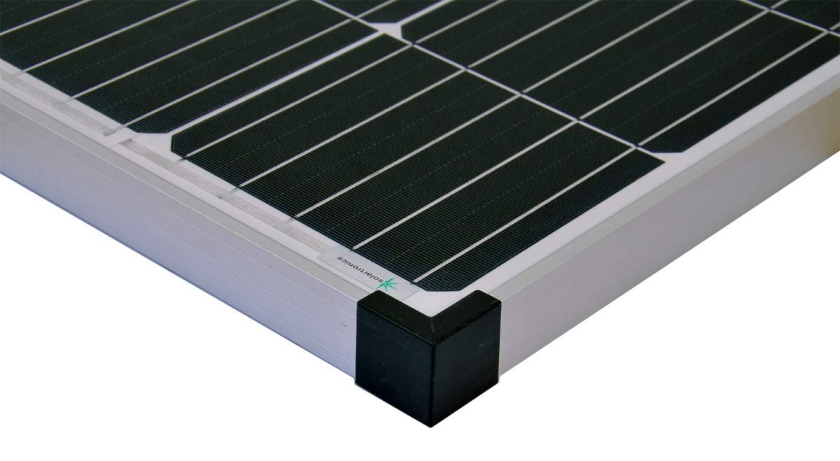 SOLARTRONICS Solar Set: 1x 130W monokristalline Solarmodul + 10A Laderegler + PV Kabel, Photovoltaik Inselanlage für Camping, Gärten