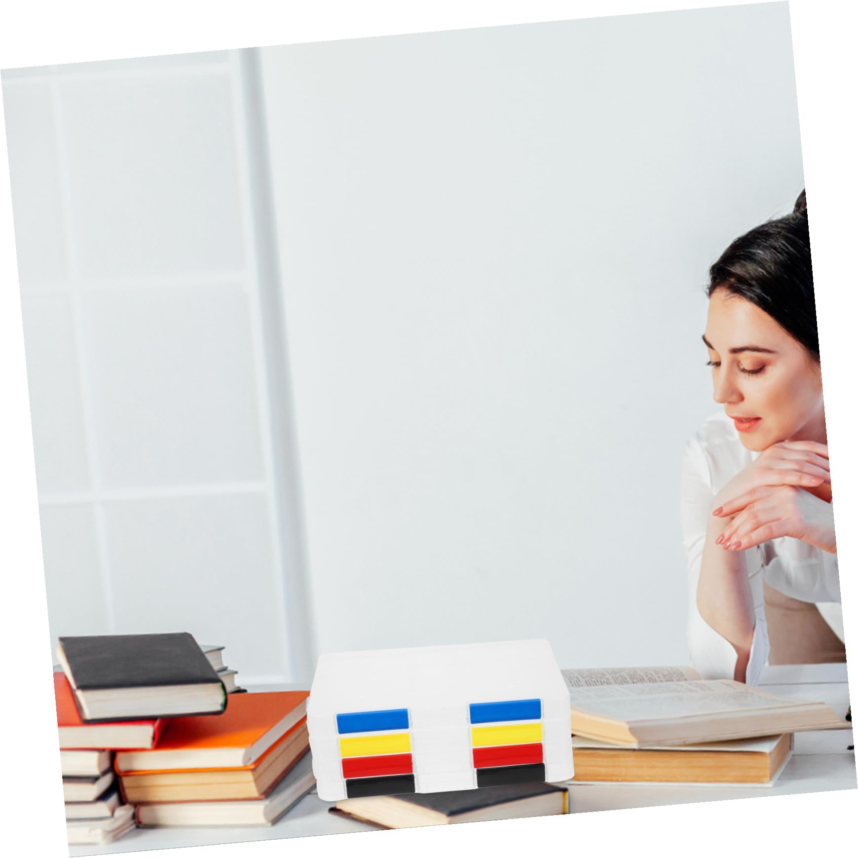NUOBESTY 4pezzi Scatola Per Documenti Trasparente Organizzatore Portatile Per Ufficio Scuola e Viaggi Impilabile e Resistente Perfetta Per Ricevute Fatture e Archiviazione
