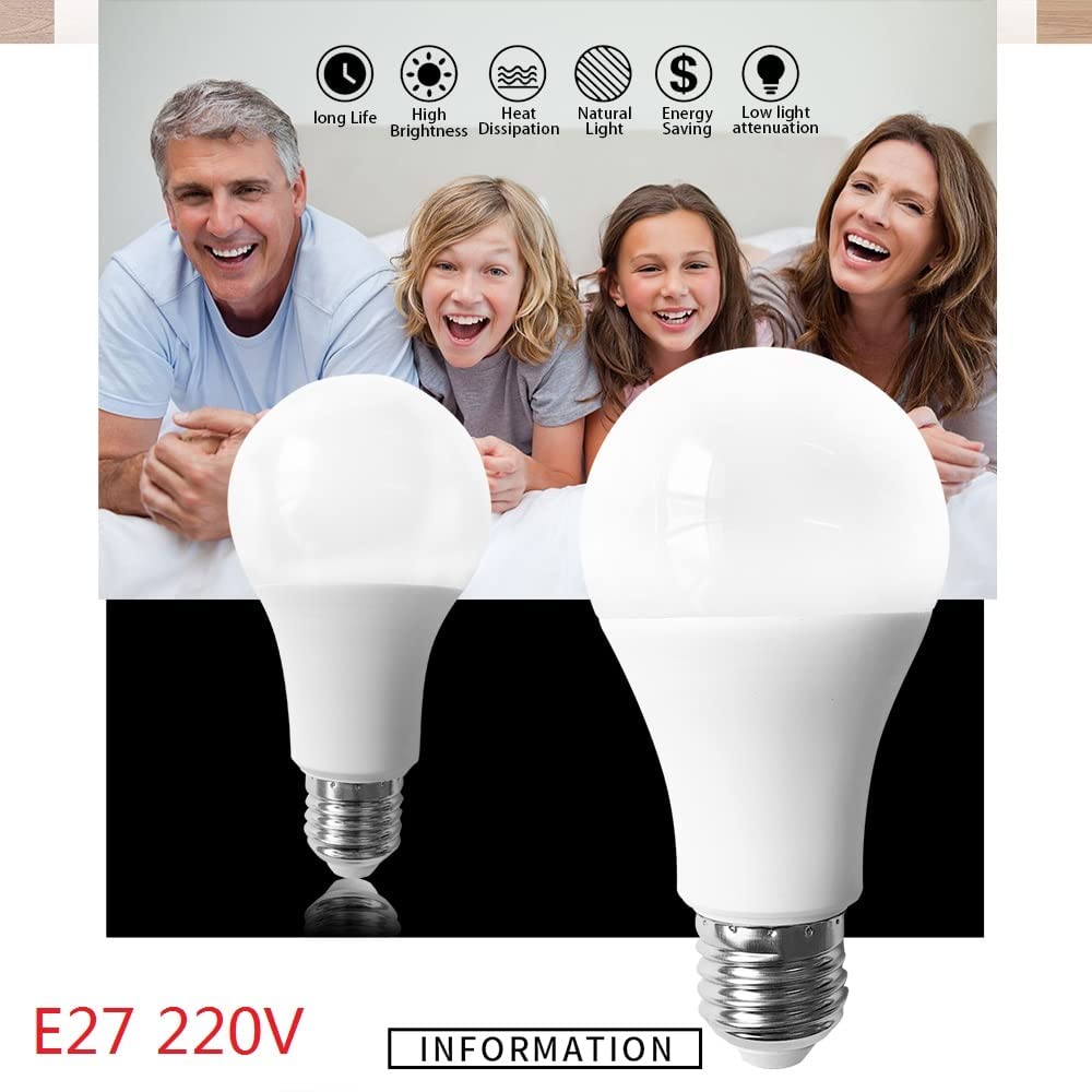 Lampadina a LED, lampadina a incandescenza equivalente da 40 W, lampadine a vite Edison da 21 W 400 lumen, lampadina a LED E27 lampadina a risparmio energetico a vite, lampade da tavolo, luce fredda,