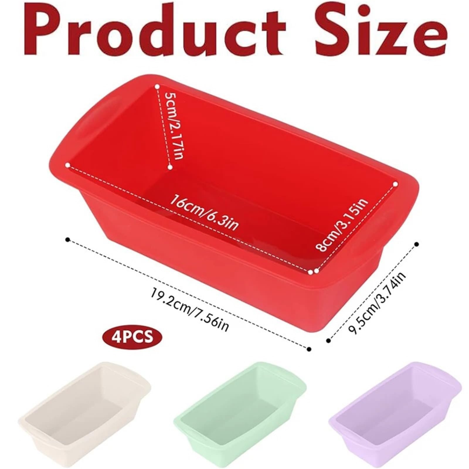 Juego de 8 moldes antiadherentes for hornear pan, pasteles, repostería, bandeja for, herramienta for Para Cocina