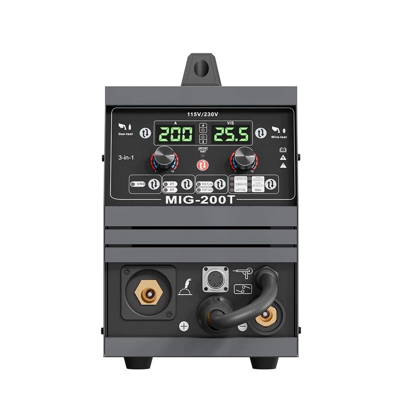 Cortadora de Plasma, Máquina De Soldadura MIG/MMA/TIG, Inversor Multifunción Monofásico Con Motor 200T