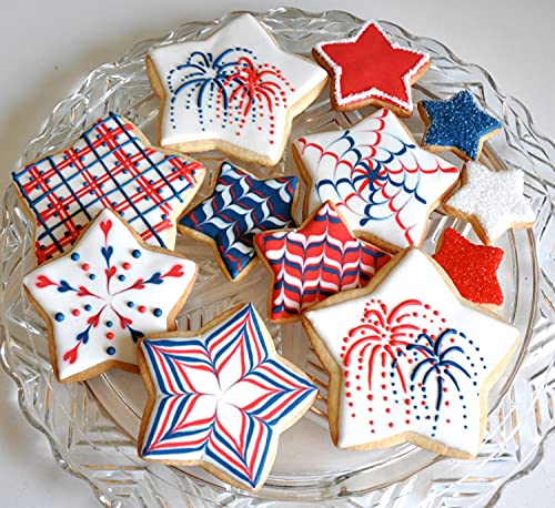 6 Pieces Star Cookie Cutters, 3D Christmas Tree Cookie Cutter Set, 4Th Of July Cookie Cutters, Assorted Sizes Stainless Steel Star Shapes, Molds For Making Biscuit Molds Fondant Decorations #TOP4